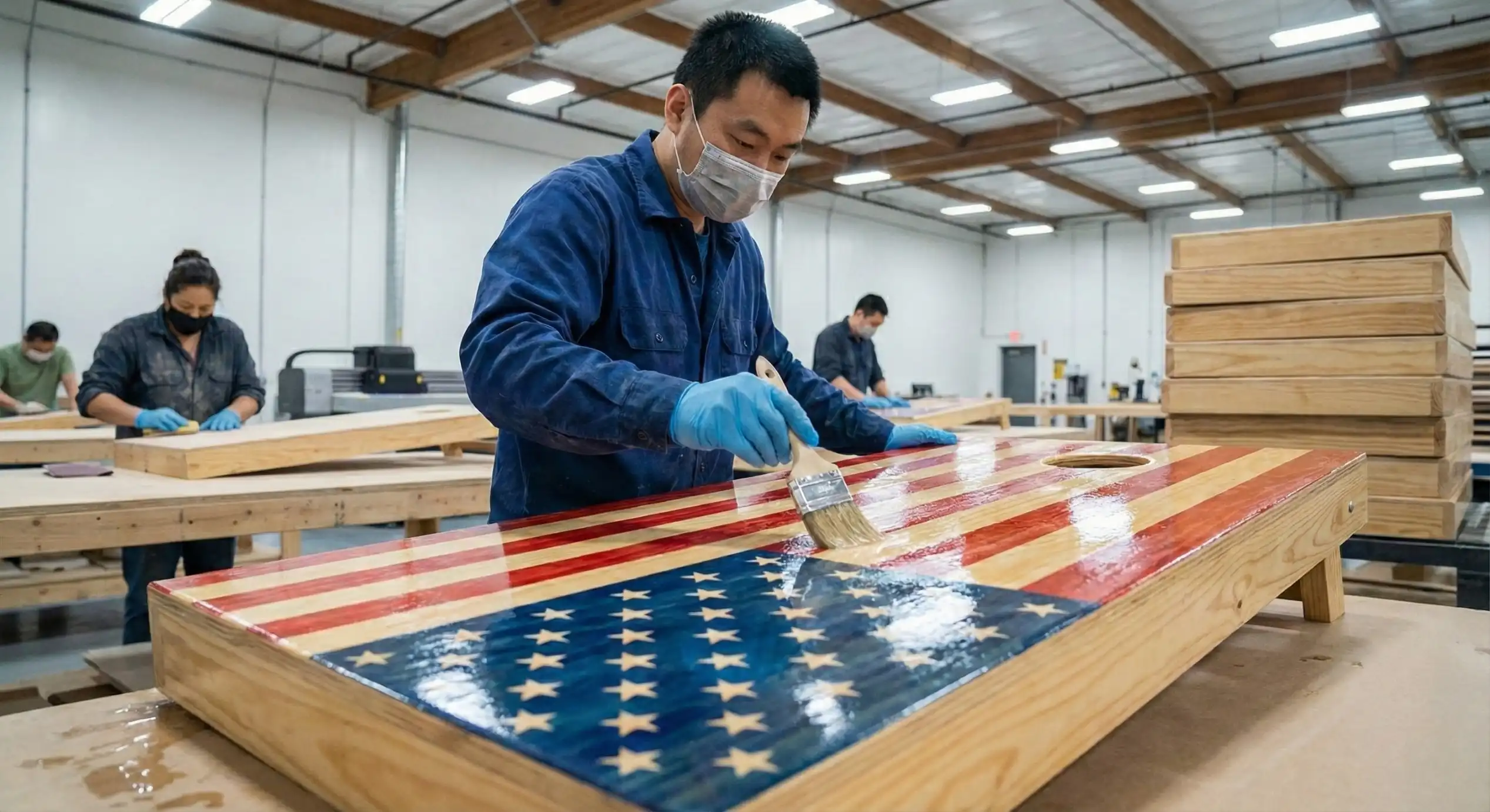 Hand Applied Varnish Coating