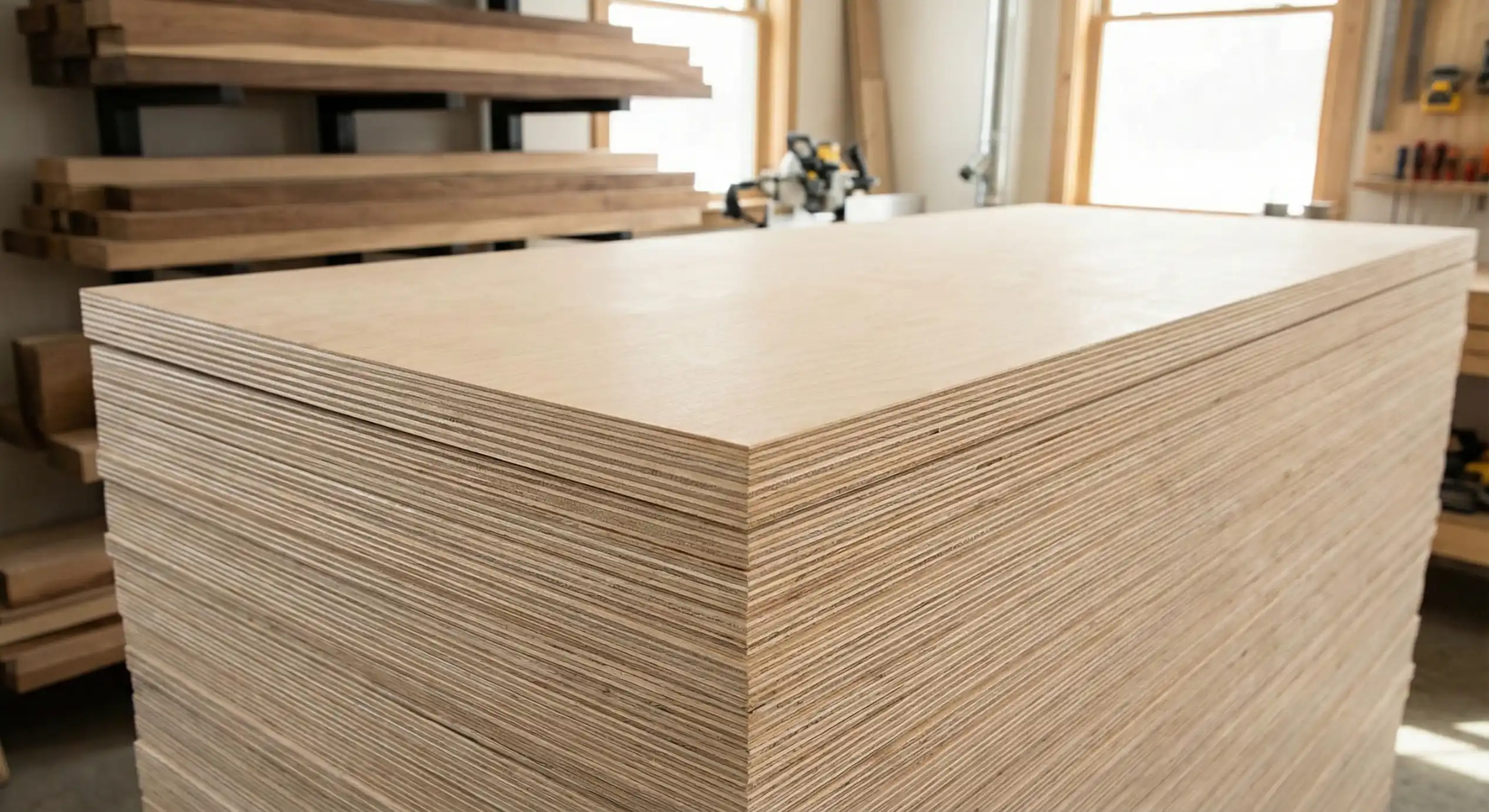 Premium Baltic Birch Plywood Layers